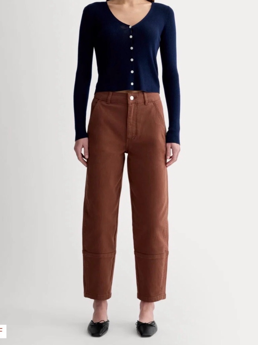 Everlane - The Utility Barrel Pant - Rosewood 8L